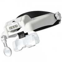 Лупа-окуляри бінокулярна з LED підсвічуванням Magnifier MG81000G