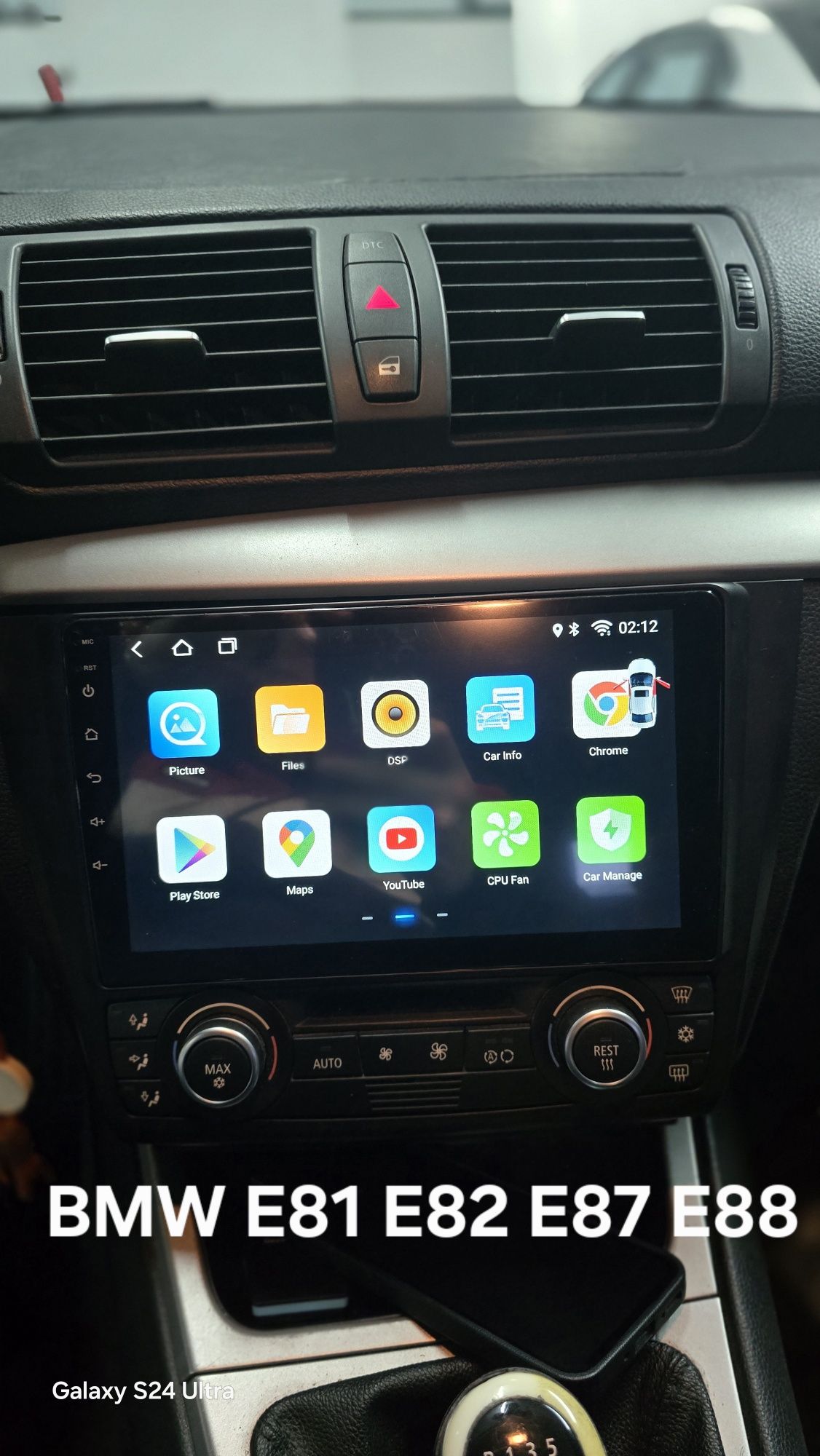 Radio Android 13 com GPS BMW E81/E82/E87 (Artigo novo)