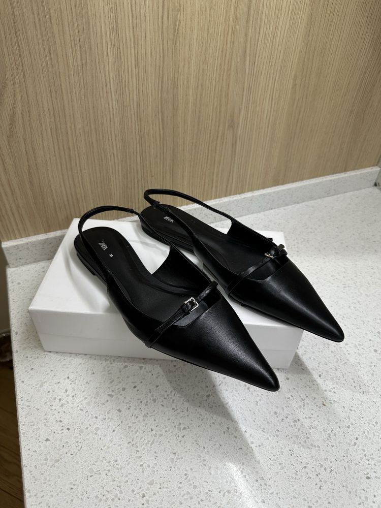 Слінгбеки шкіряні Zara 38 розмір