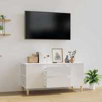 Móvel p/ TV 102x44,5x50 cm madeira branco