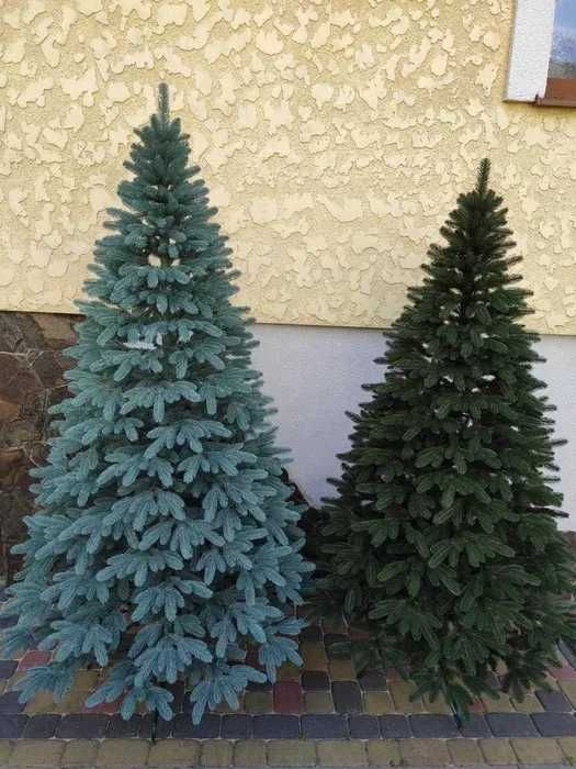 Акційна ціна! Лита преміум ялинка Royal у зеленому та блакитному кол.