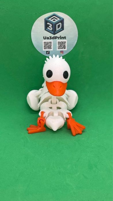 Рулива іграшка Гусак, Гусь 3д друк