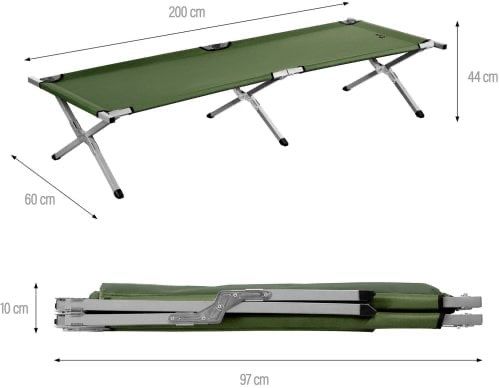 Łóżko polowe 200cm turystyczne