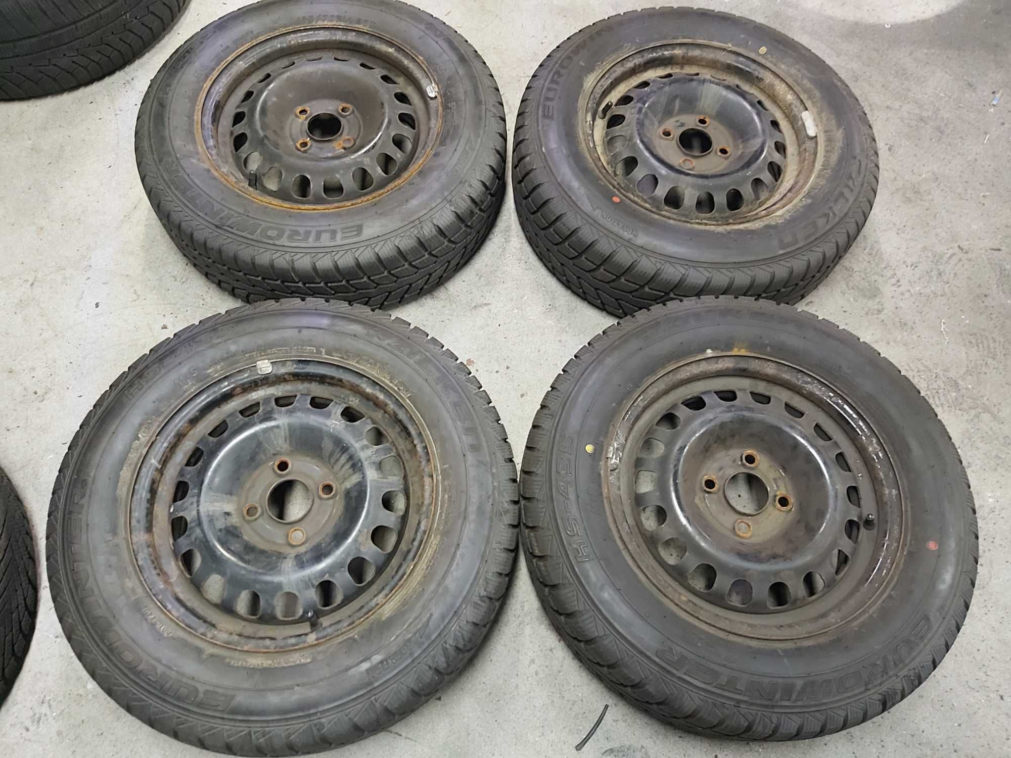 185/70/14 Falken Zimowe 8,8mm bieżnika dot 2022 + felgi 4x100 #K030