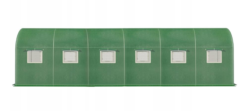 Tunel Foliowy Ogrodowy Szklarnia 600x250 6x2.5 cm Foliak Duży Zielony