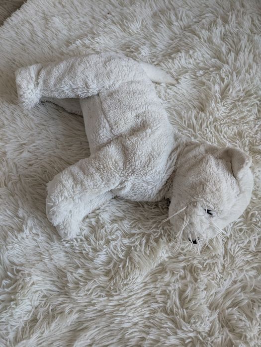 Biały Miś pluszak kotek 35 cm