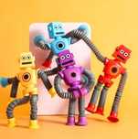 Roboty sensoryczne, antystresowe, zestaw 4, przyssawki, świecące,hit