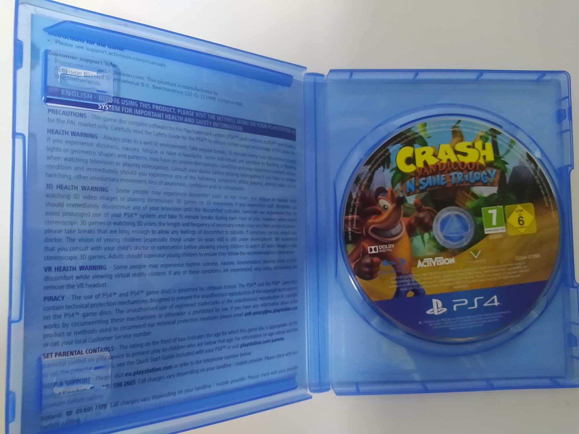 Crash Bandicoot N.Sane Trilogy PS4
