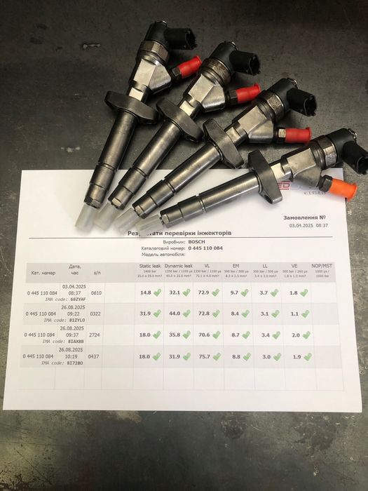 Форсунки 0445110084 Renault 2.2 dCi (G9T)
