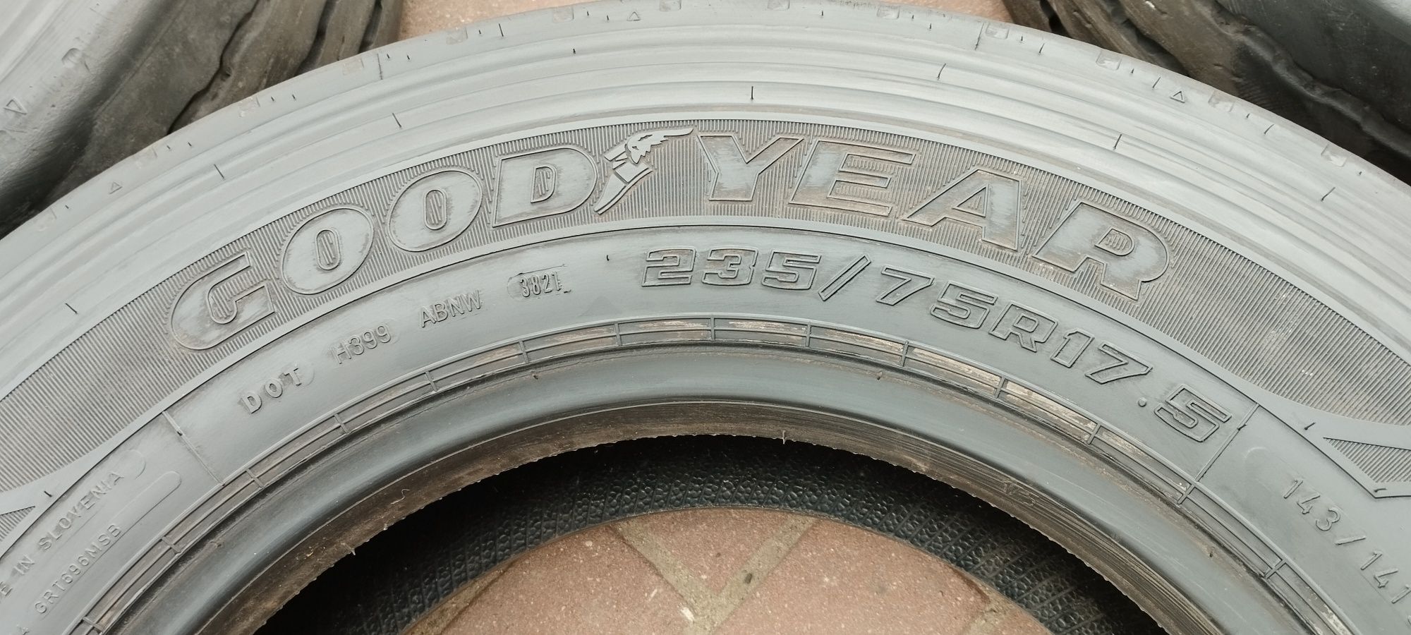 Goodyear 235/75R17.5, 2021r,10mm, bezNapraw, 235/75/17.5, Wysyłka