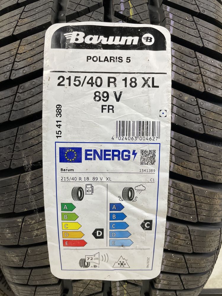 215/40R18 89V Barum Polaris 5 22rok NOWE!!!