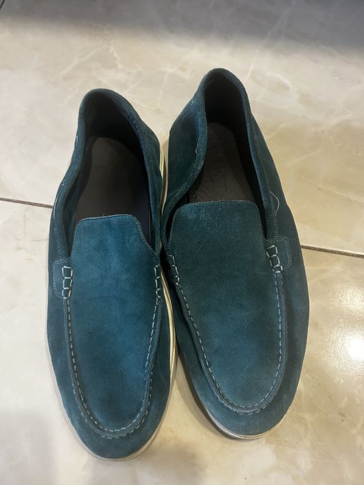 Бірюзові чоловічі лофери MooRER