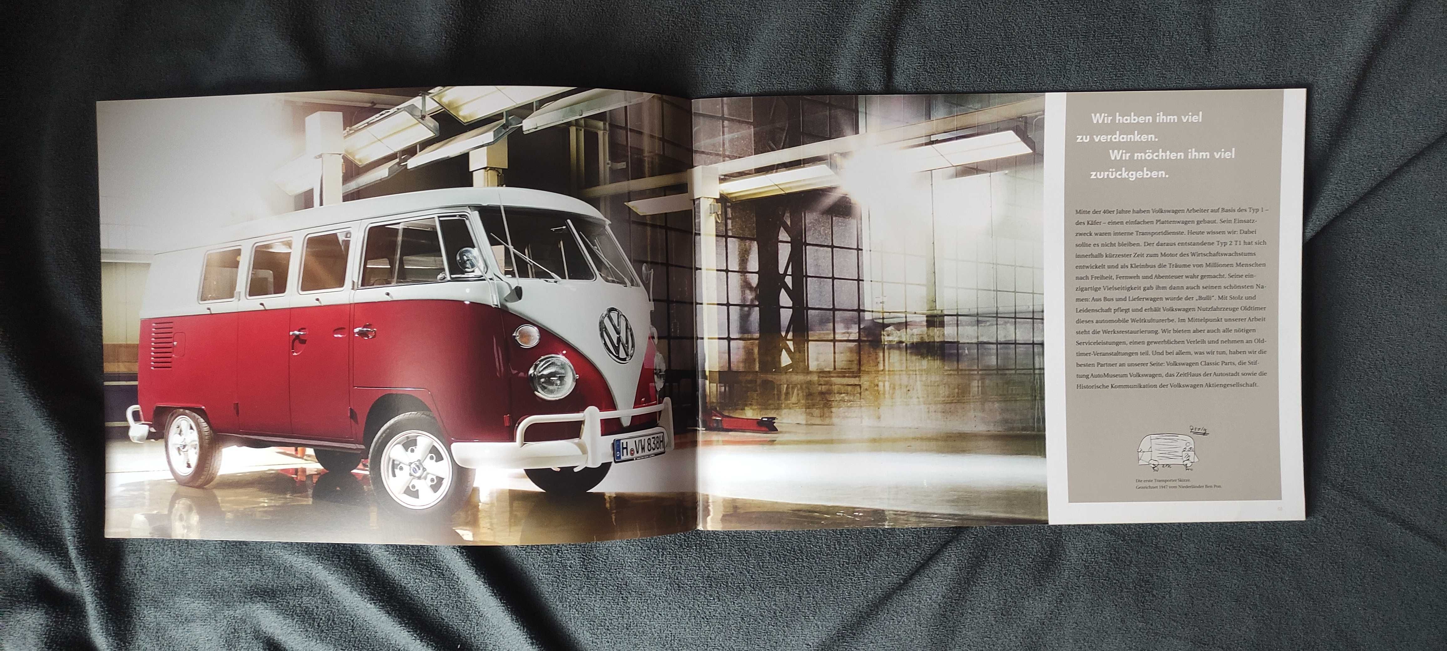 Prospekt Volkswagen Oldtimer Kamper
