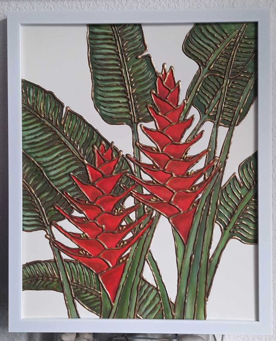 Живопис картина / Natale Air / #48 / Мixed media Art / 2023 / 40/50