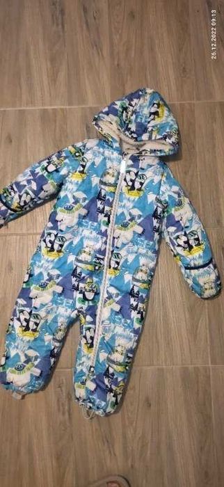 Человечек комбинезон 98 см на хутрі. Зимняя куртка комбинезон