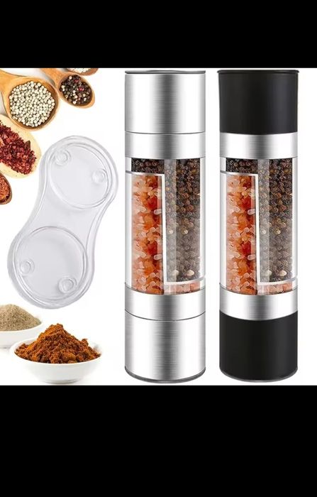 Млинок для солі та перцю та спецій 2в1 нержавіюча сталь