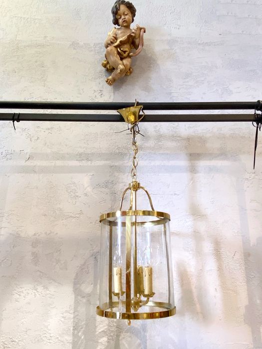 Francuska Lampa Latarnia w stylu Hollyeood Regency