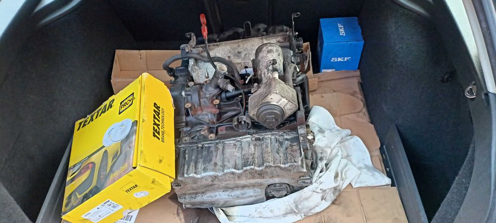 Silnik 2.0 TDI 8V 140KM BMP - uszkodzony, Głowica, tłoki, Wał