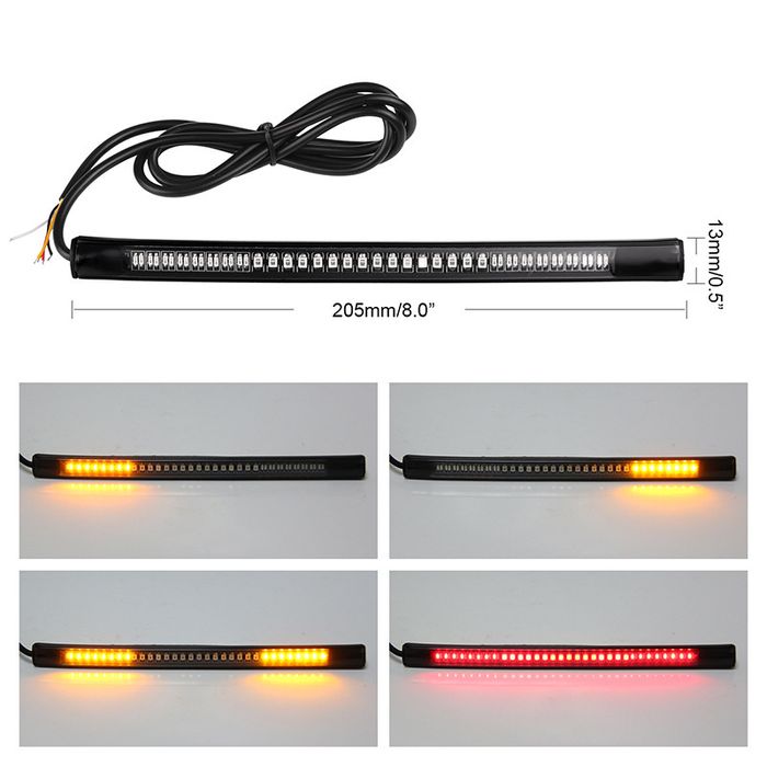 Мото стоп-сигнал поворотники LED лента указатель поворота габарит