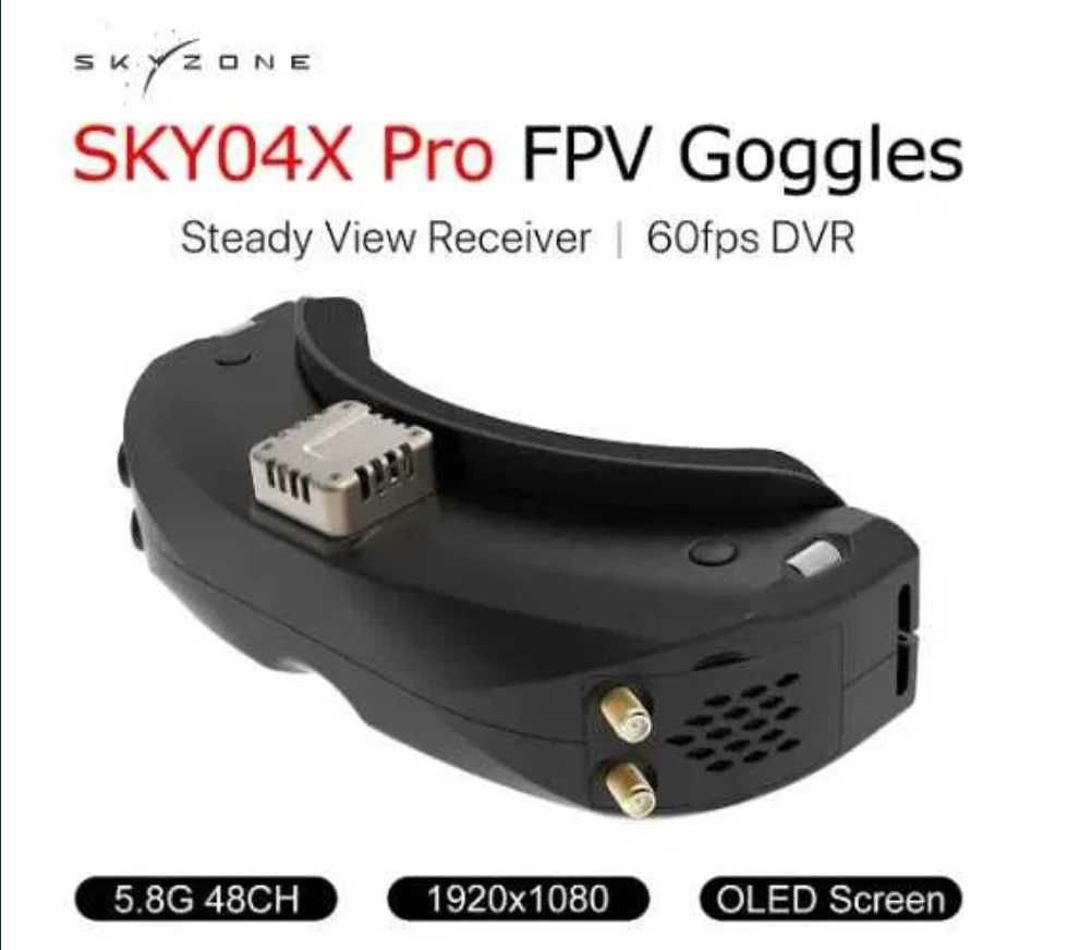 Відео окуляри для fpv Skyzone SKY04X PRO 5.8G Oled Black Matte