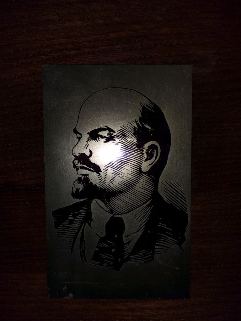 Портрет Леніна алюміній лак