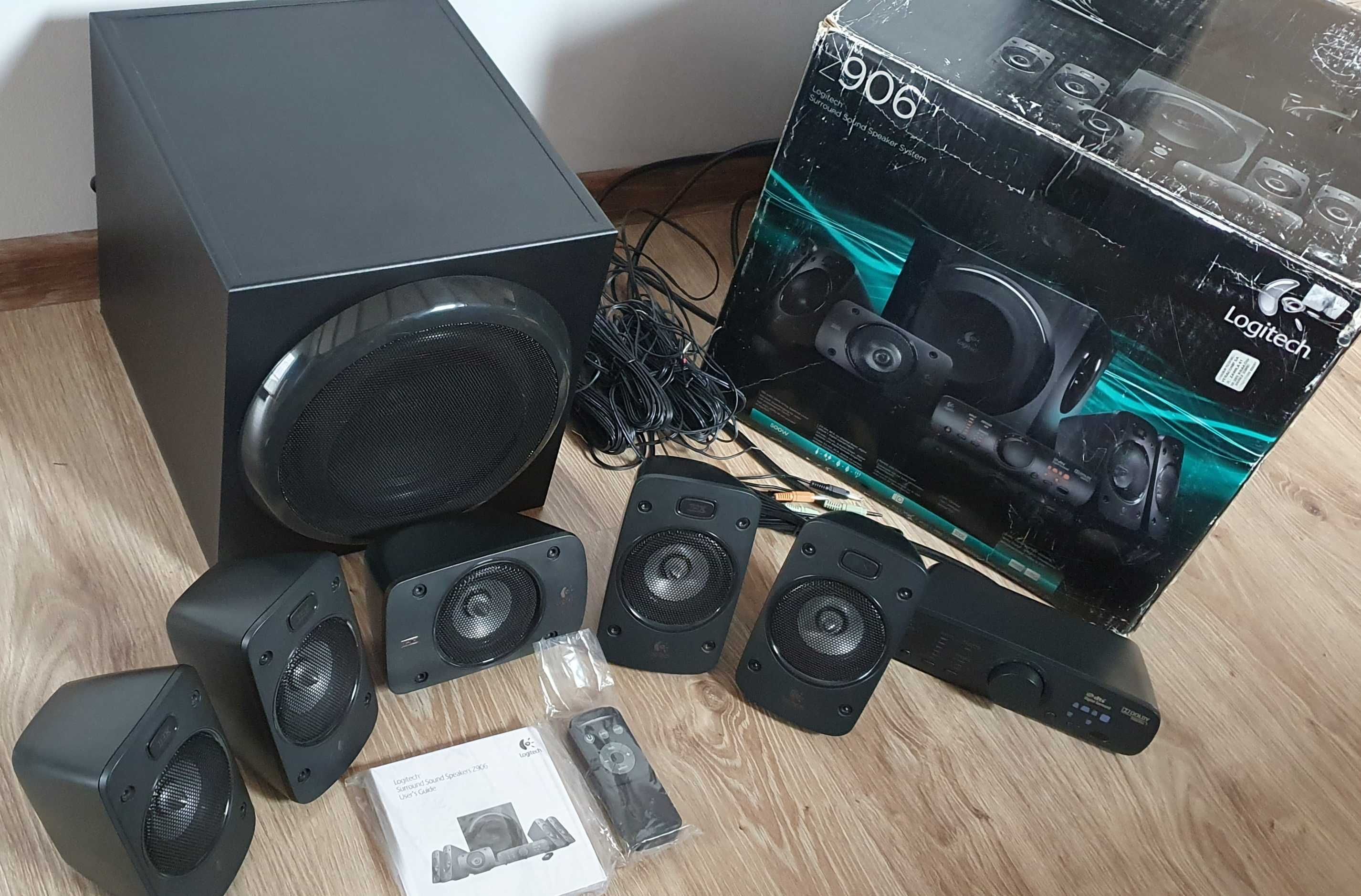 Nowe Głośniki Logitech 5.1 Z906 THX Surround DTS Gwarancja 2 lata