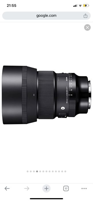 Sigma 85mm DG DN sony