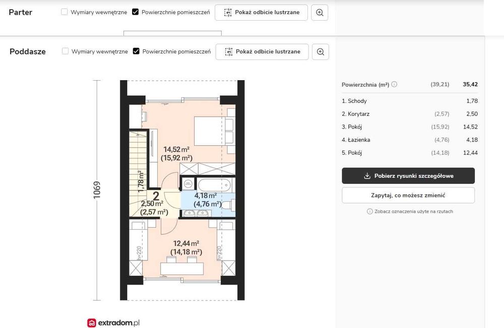 Działka nad jez. Lubie z gotowym projektem i PnB 4 domków całorocznych