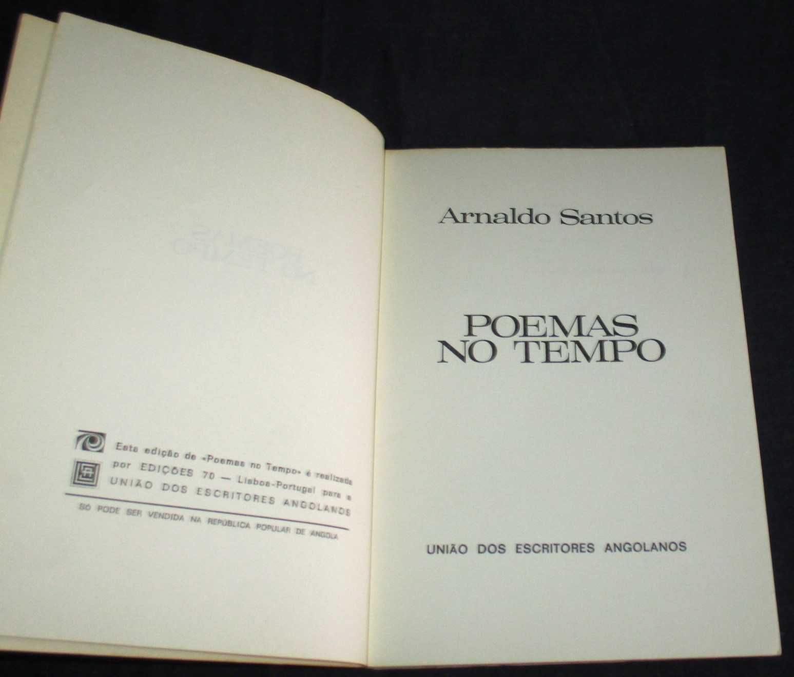 Livro Poemas No Tempo Arnaldo Santos