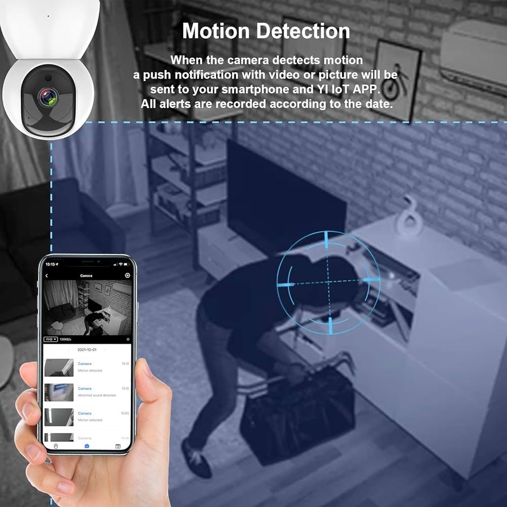 Hd smart camera , nocna radio niania Kamera IP WiFi 355° FHD 1080p