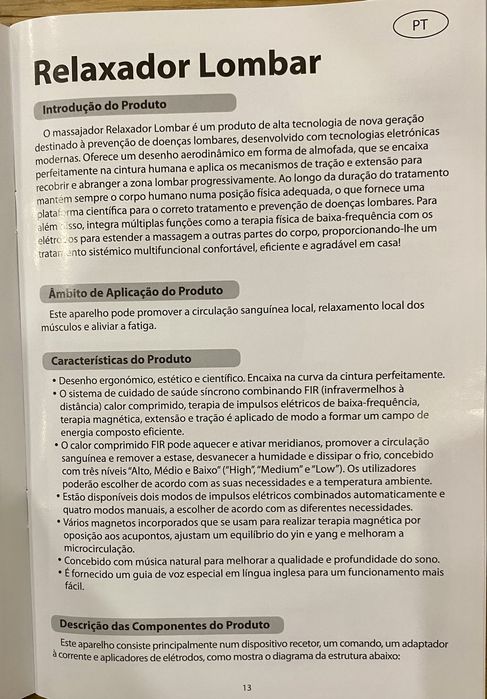 Relaxador Lombar - Novo