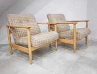 Fotel prl Edmund Homa GFM-142 vintage fotele drewno