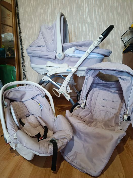 Коляска Can 3 в 1 Dinamico Up Orso розовий