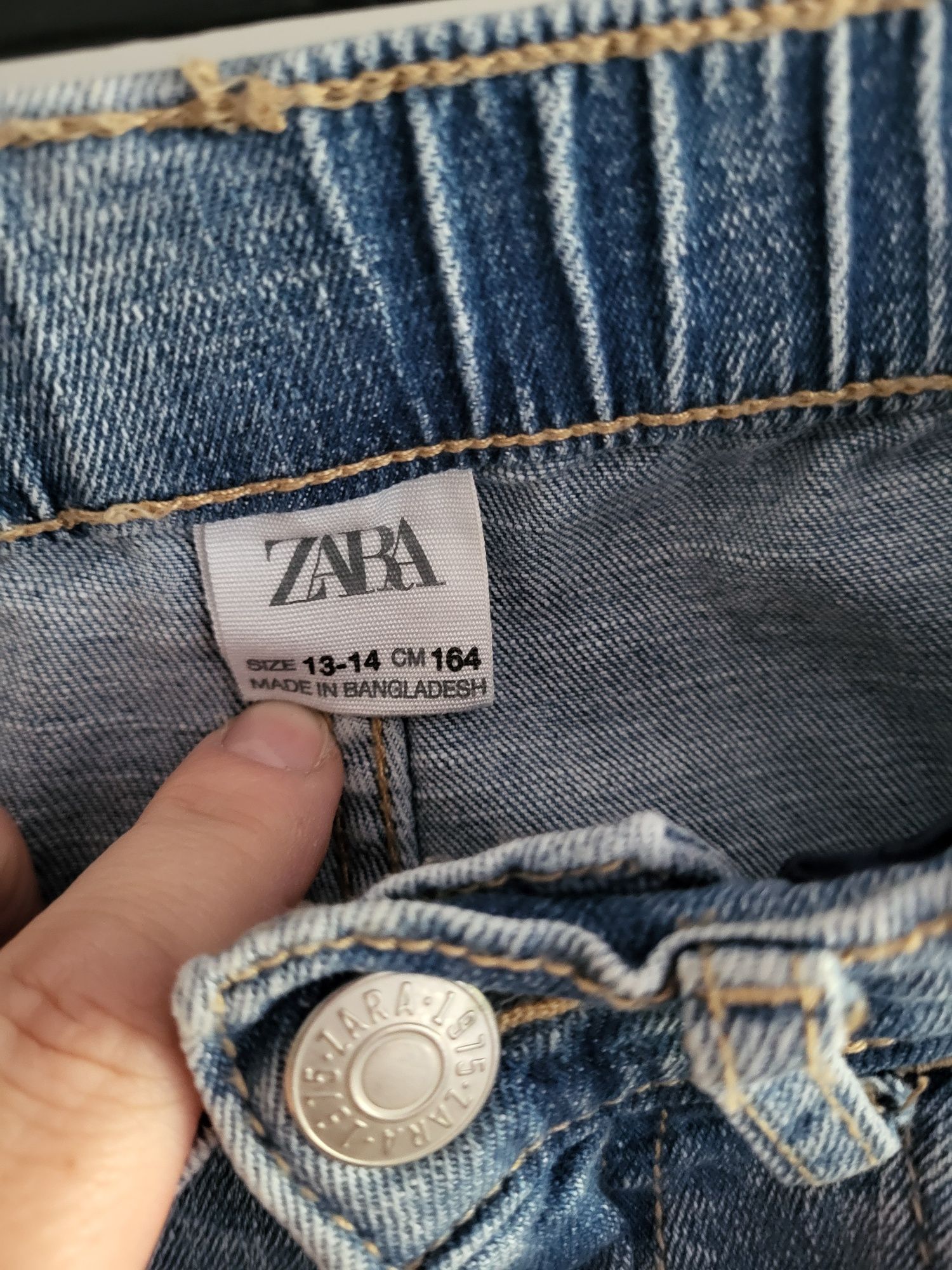 Spodnie jeans chłopięce Zara r.164