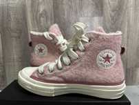 Różowe buty trampki damskie Converse Chuck 70 Faux Mohair 36,5
