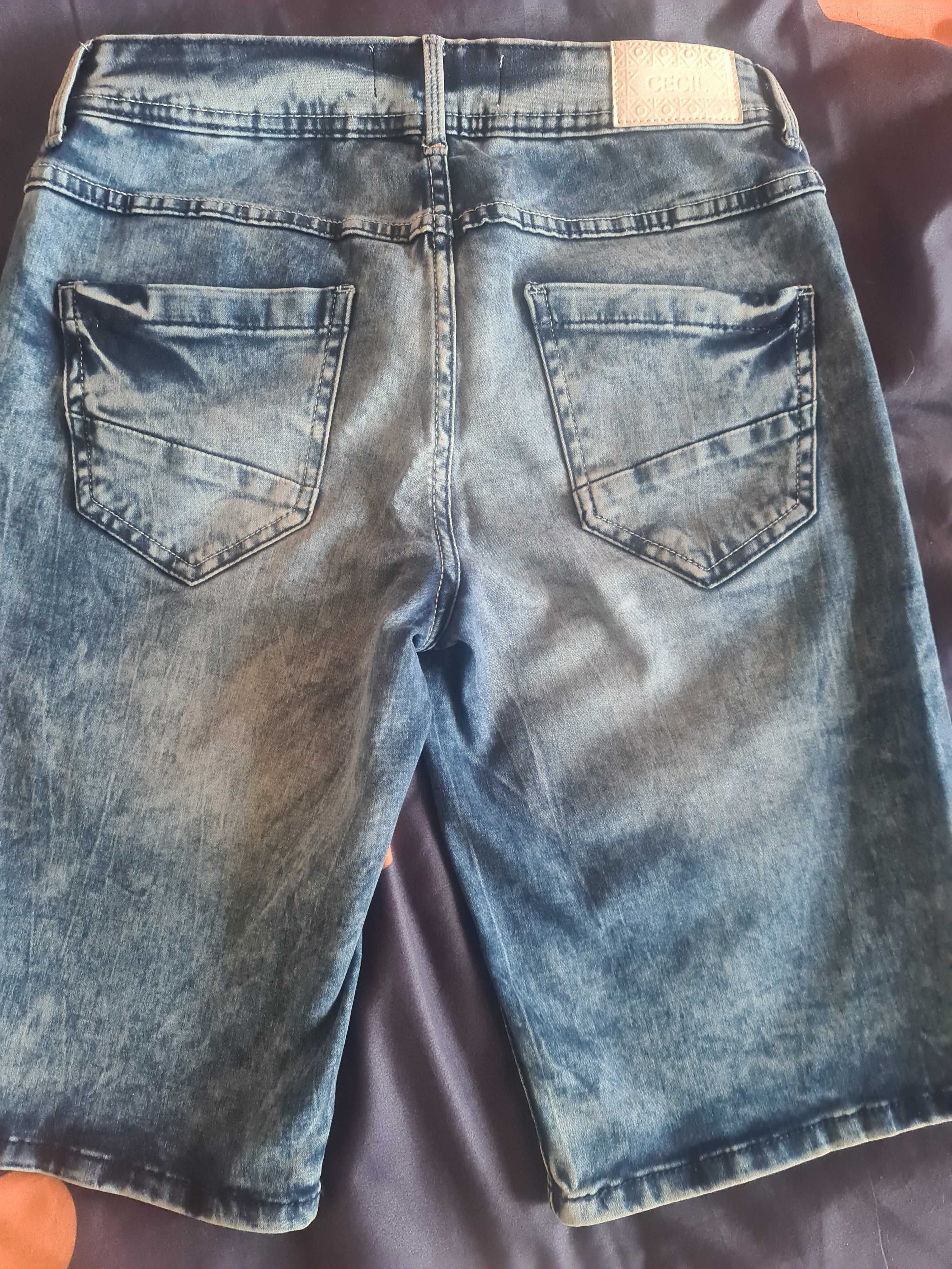 Spodenki bermudy jeans damskie