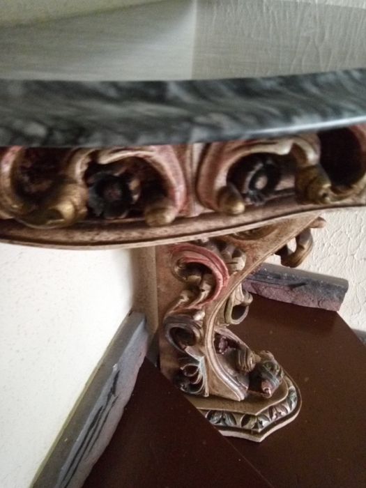 Mesa meia lua antiga