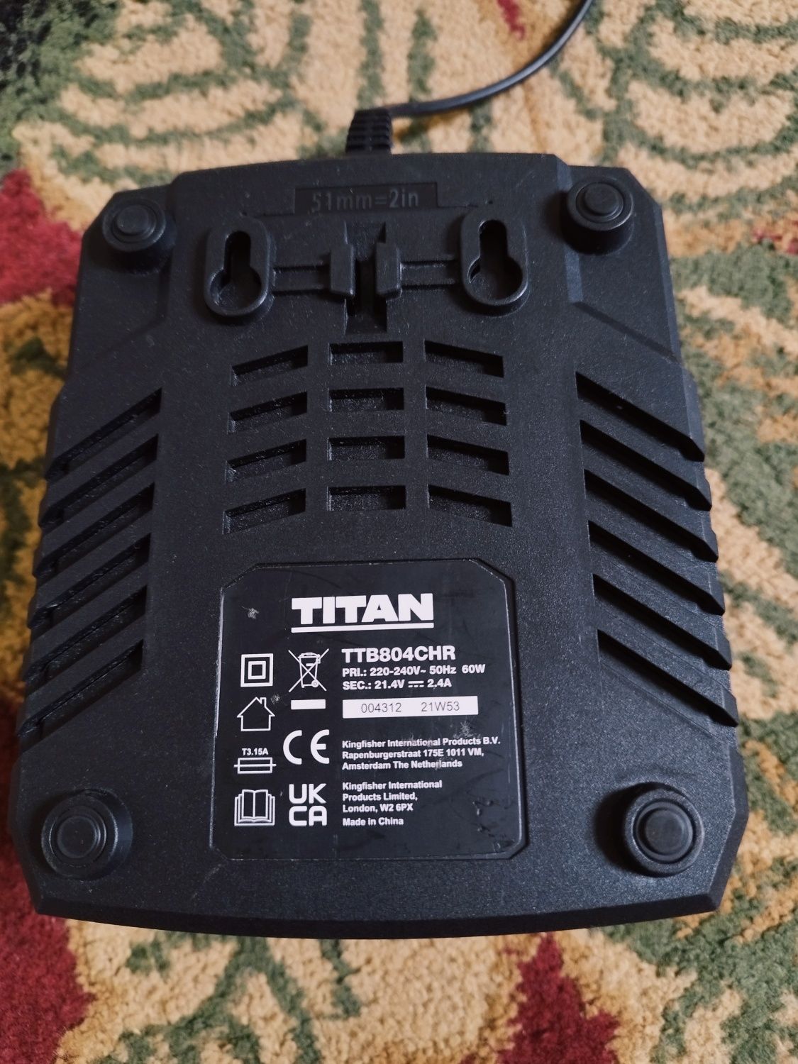 Ładowarka sieciowa do akumulatorów Titan TXP 18V Macallister Solo 18V