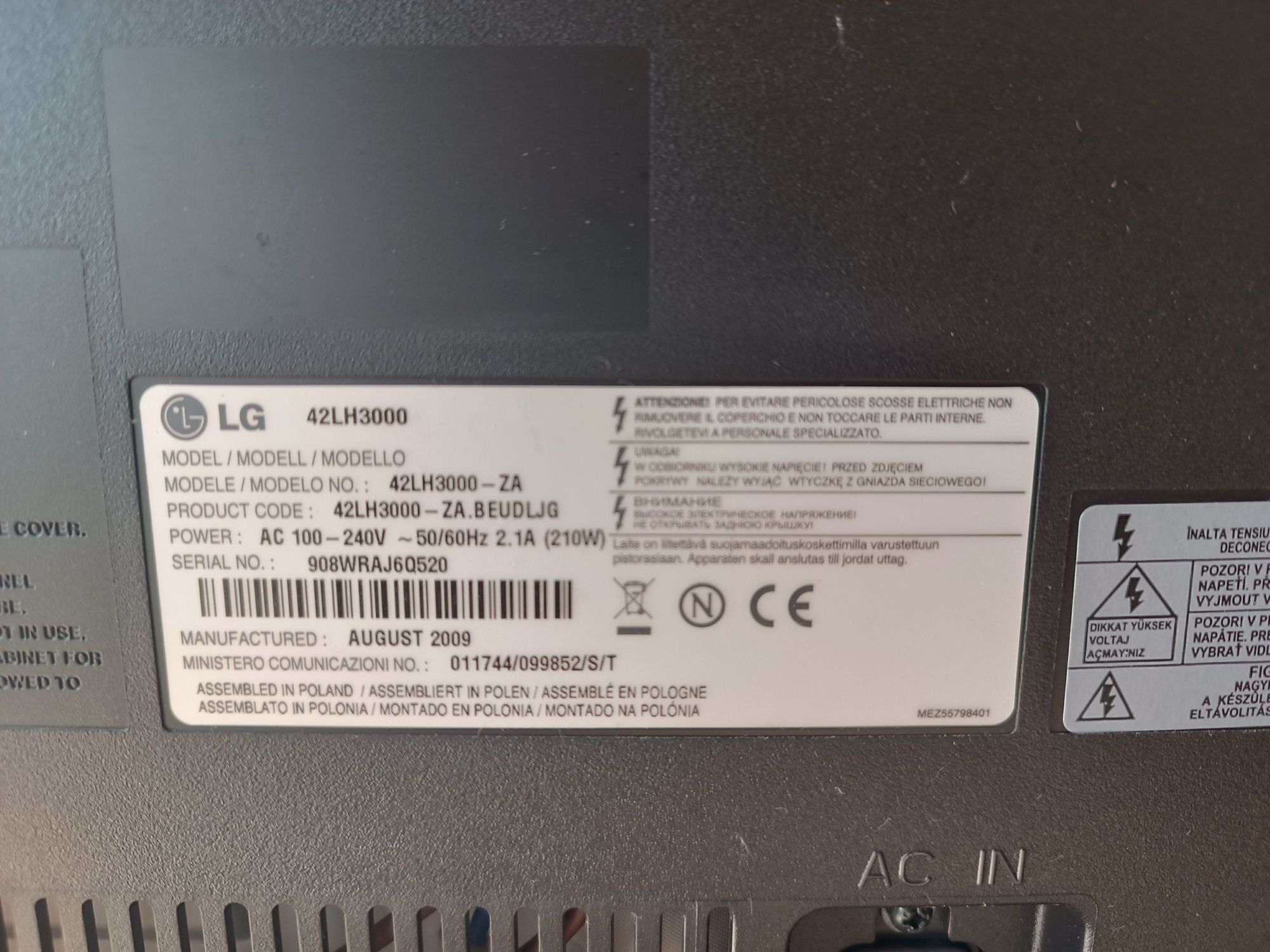 Televisão LG 42LH3000