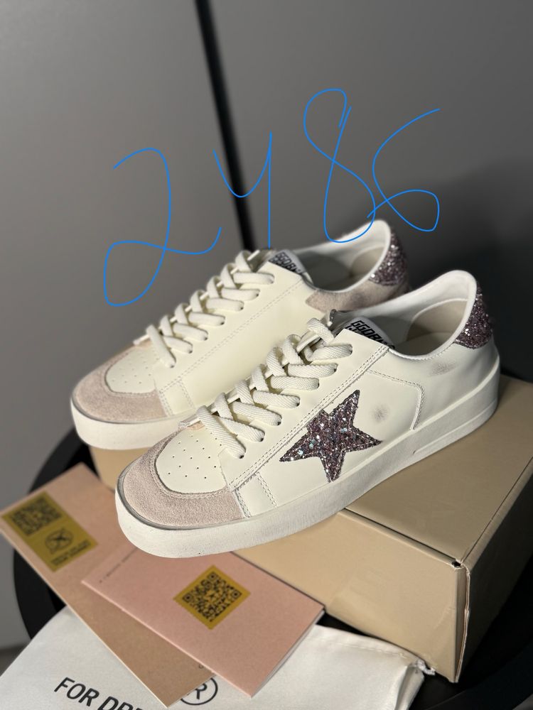 golden goose кеды белые женские голден гуз гг