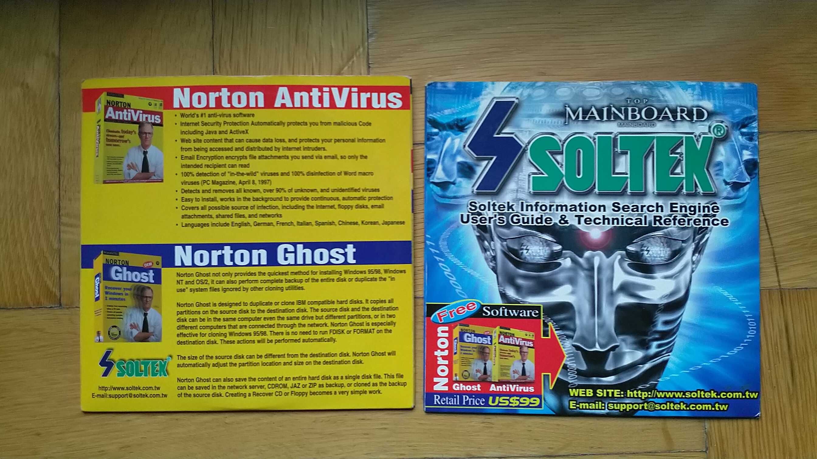 Norton Antivirus i Norton Ghost na Win 95/98