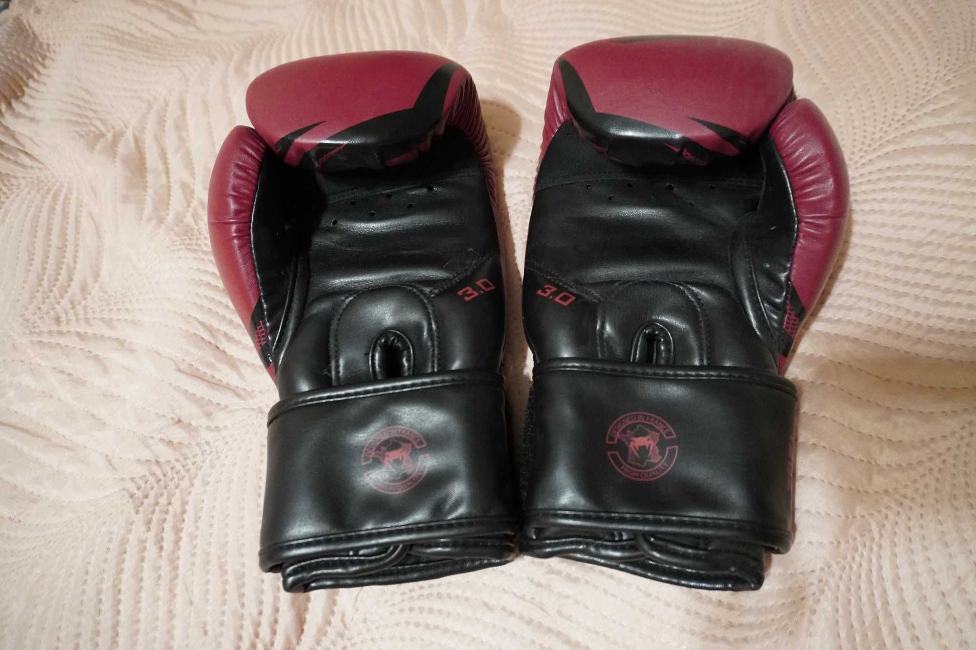 Rękawice bokserskie venum 3.0 bordo/czarny