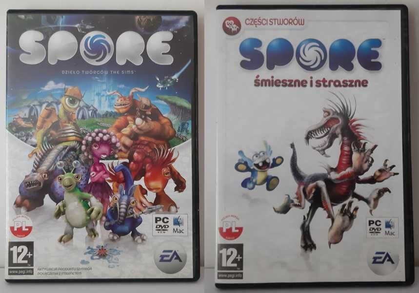 Spore + dodatek "śmieszne i straszne" - PC (używane)