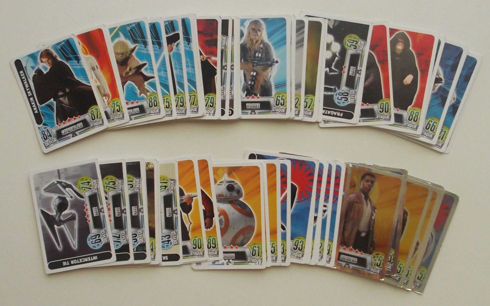 Coleção de 100 Cartas Star Wars