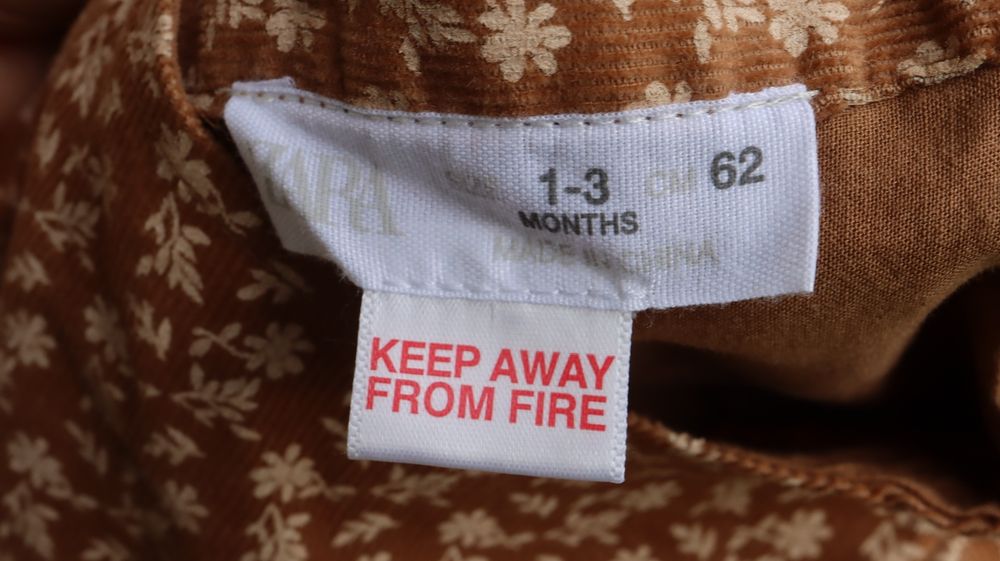 Sztruksowa bluzka Zara 62 cm karmelowa kwiaty jesienna