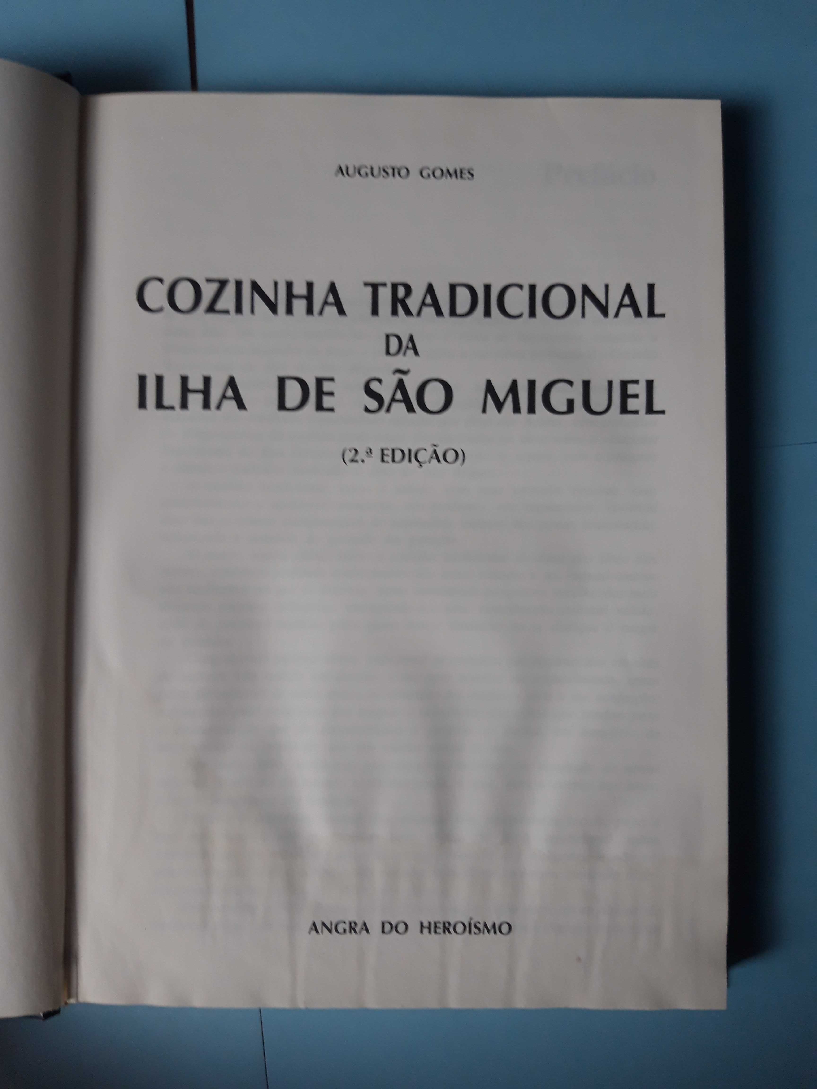 Livro - Cozinha tradicional da ilha de São Miguel - Augusto Gomes VSO