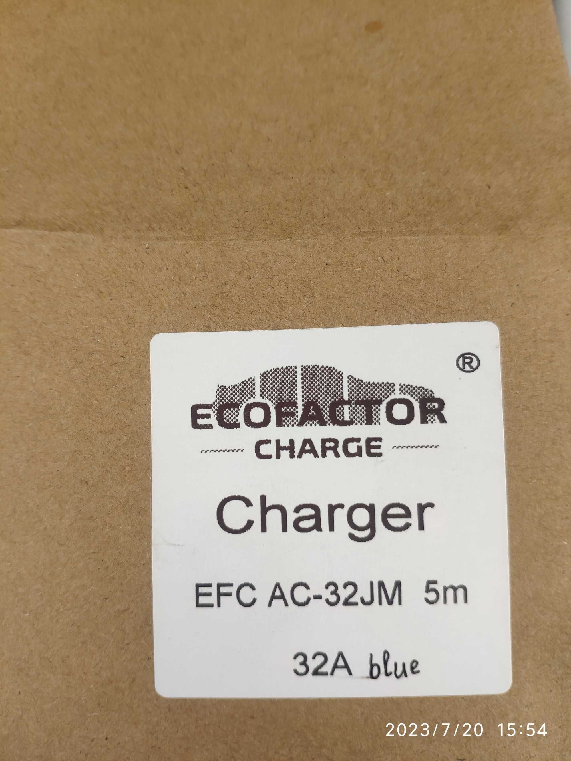 Зарядка для електромобіля EcoFactor тип1, 32A, 7кВт, ціна виробника