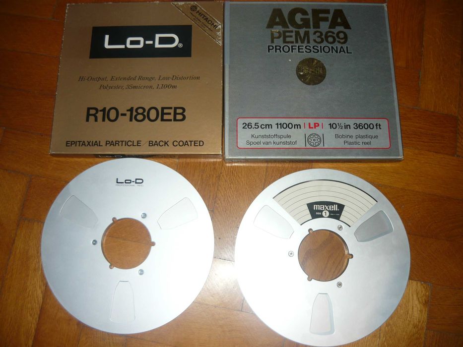 Maxell ,Lo-D Hitachi aluszpule 26,5 cm