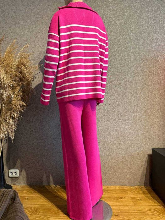 Новый.Розовый женский костюм овер сайс