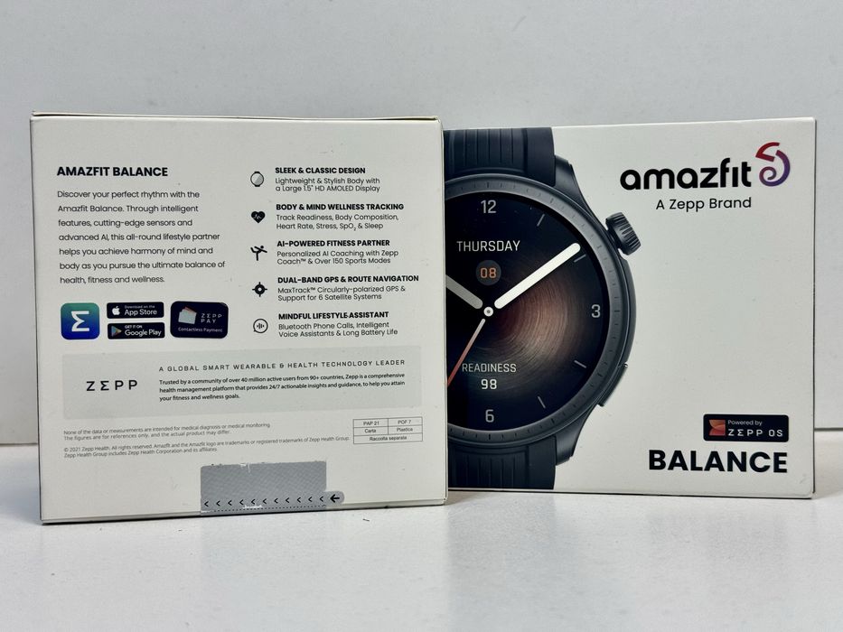 Смарт-розумний годинник Amazfit Balance (A2286) AMOLED 1.5 GPS NFC